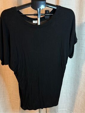 Women’s Black Short-Sleeve Crewneck Tee by Free People